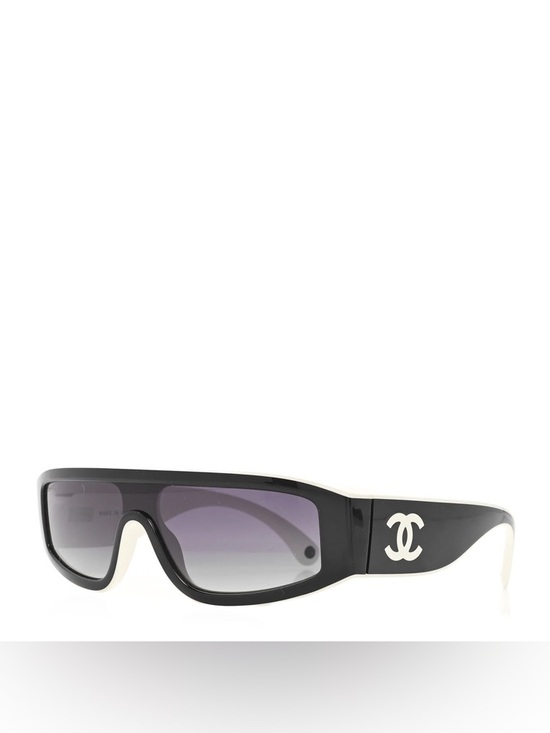 Chanel Acetate Cat Eye Sunglasses 6057 Black White main image 15